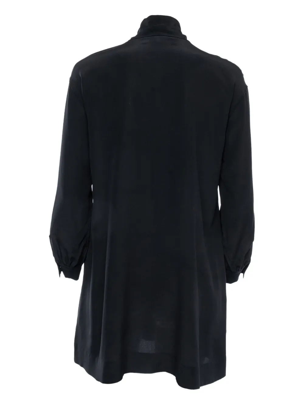 Diane Von Furstenberg Vintage 2024 zijden jurk met strikhals - Zwart