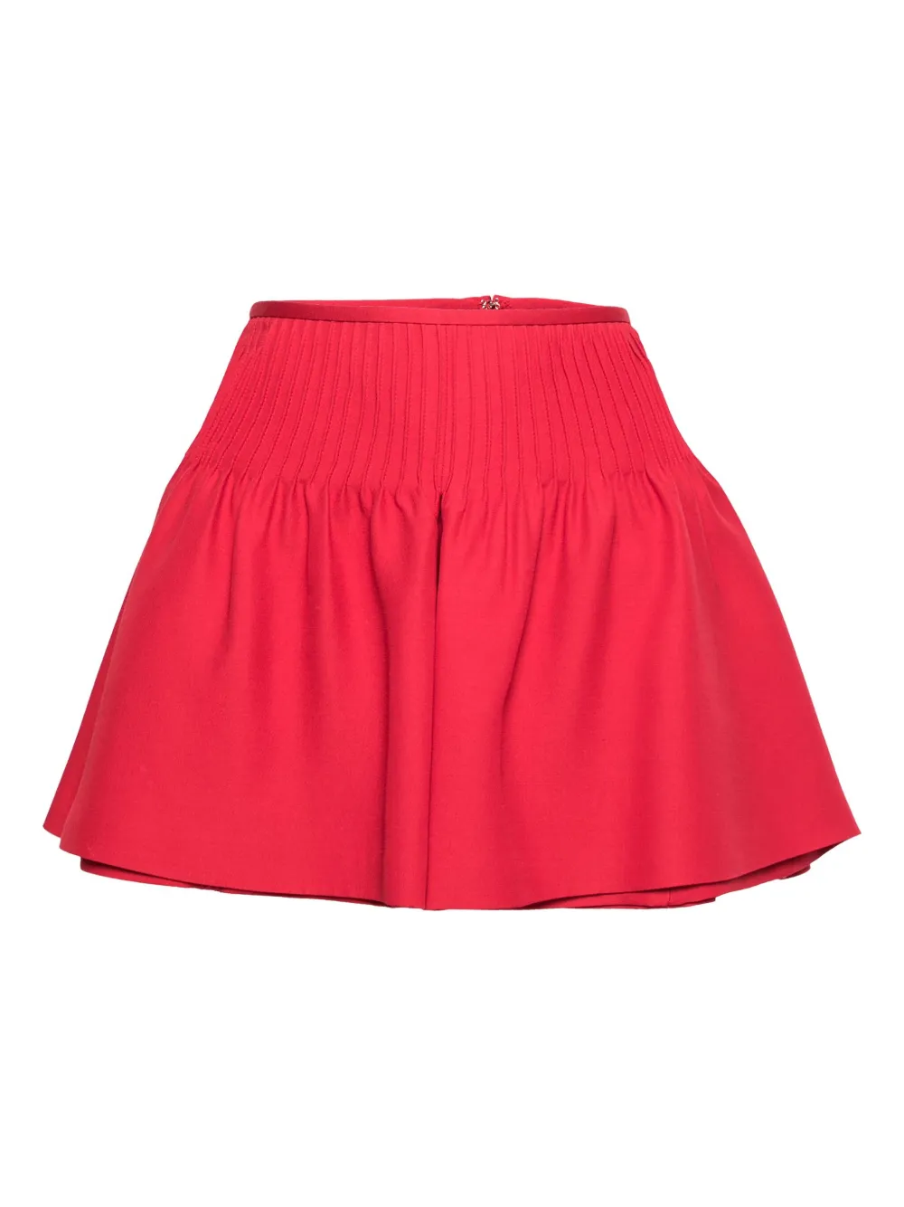 Valentino Pre-Owned プリーツ ショートパンツ - レッド Valentino Pre-Owned プリーツ ショートパンツ - レッド
