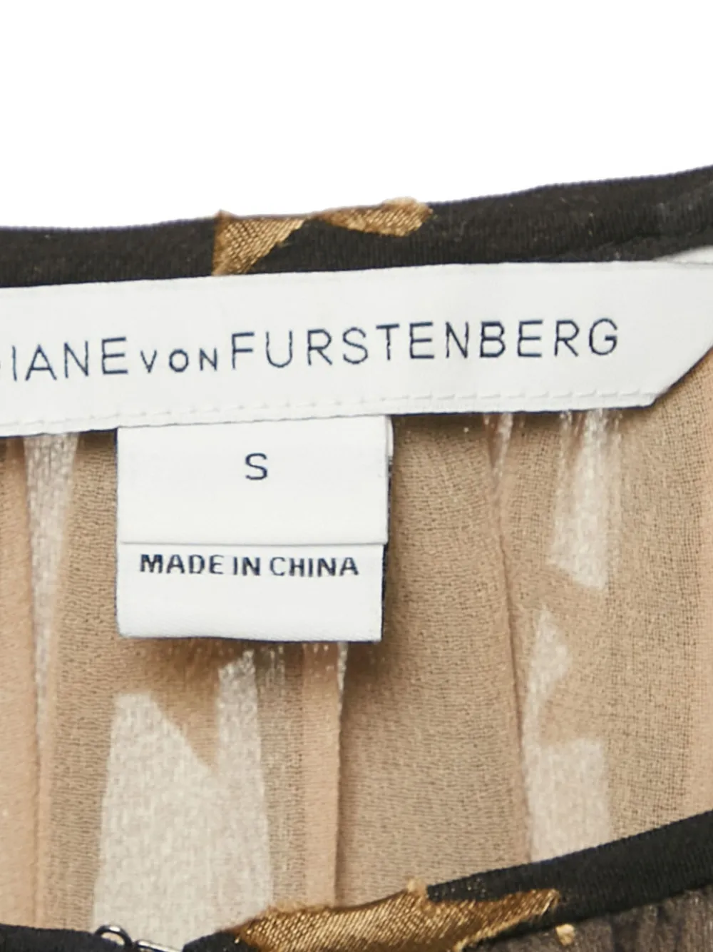 Pre-owned Diane Von Furstenberg Vintage Star-jacquard Silk-blend Blouse In Black
