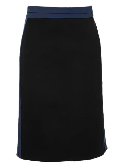 Diane Von Furstenberg Vintage contrast panel skirt