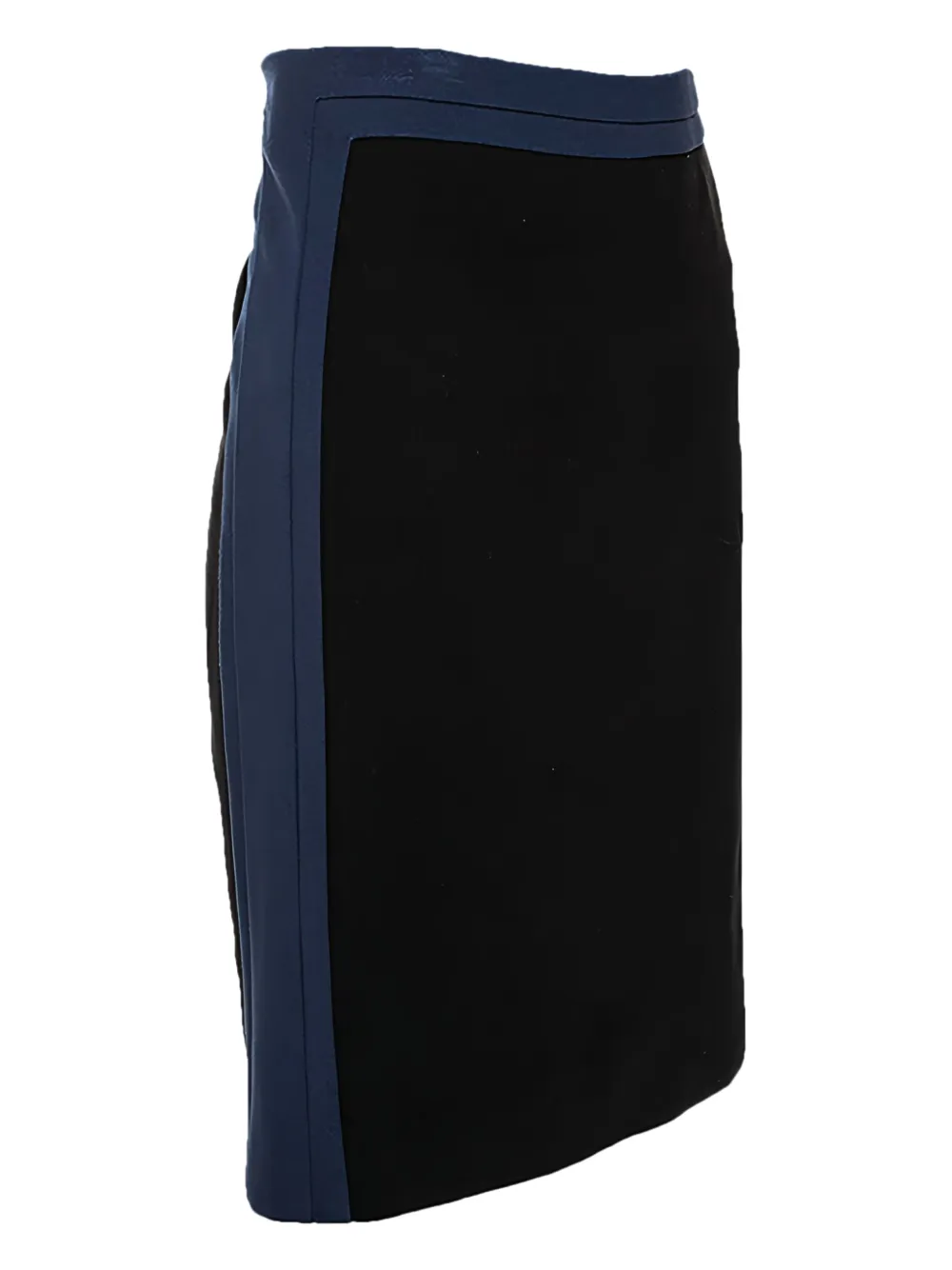 Diane Von Furstenberg Vintage Rok met contrasterend vlak - Zwart