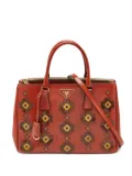 Prada Pre-Owned flower-detailing leather tote bag - Red