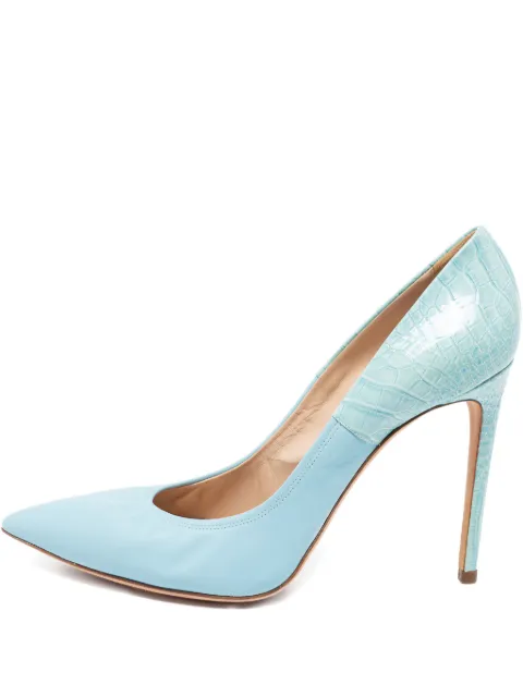 Casadei Vintage 2024 croc-embossed leather pumps