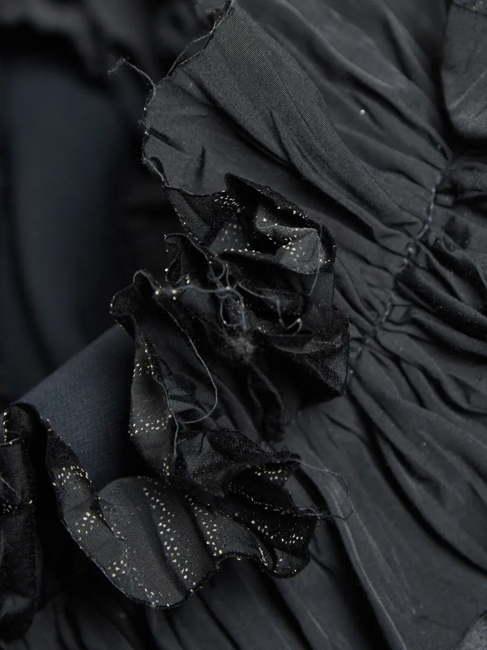 Pre-owned Maticevski Ruffled Asymmetric Hem Dress In Black
