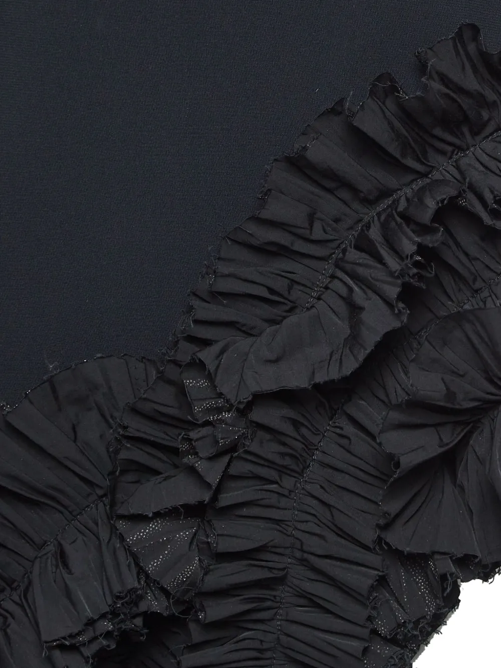 Pre-owned Maticevski Ruffled Asymmetric Hem Dress In Black