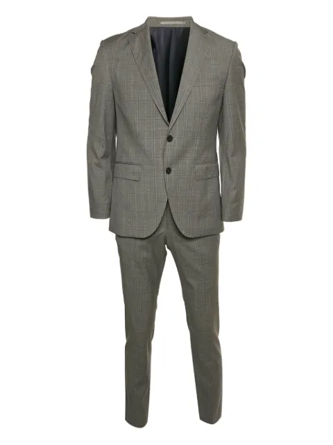 BOSS plaid wool single-breasted suit