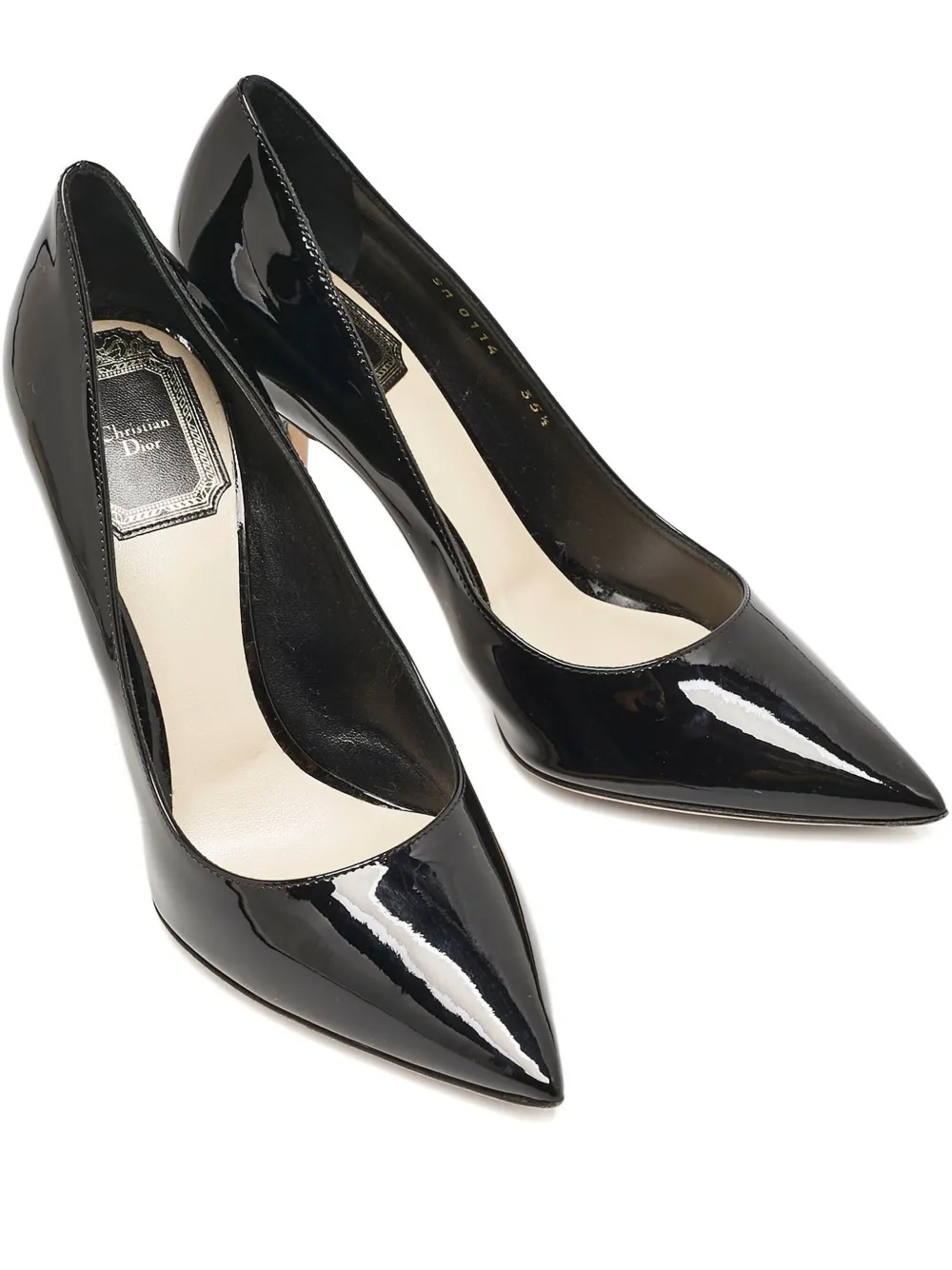 Christian Dior Pre-Owned Pumps a punta in pelle 100mm - Nero