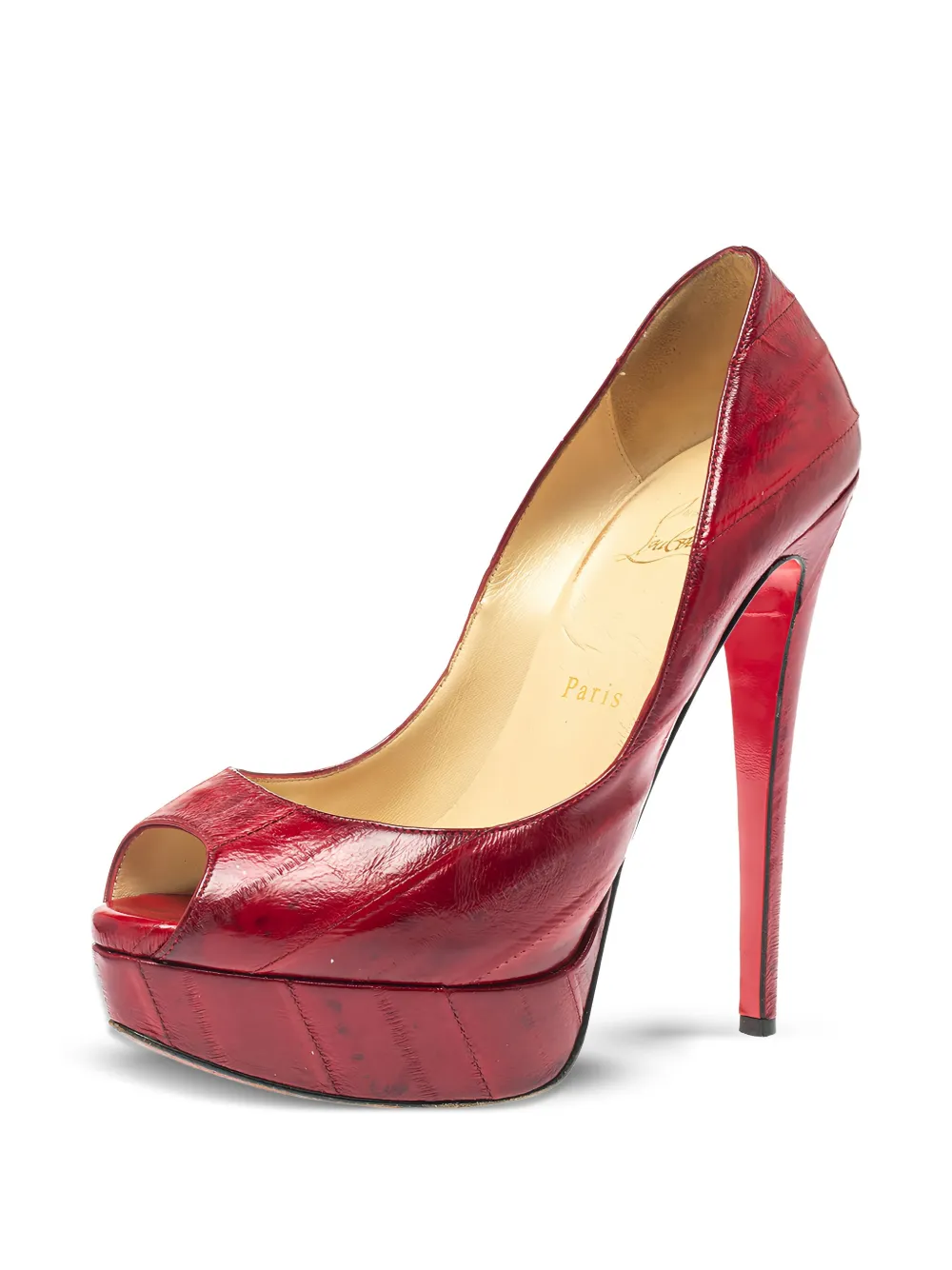Christian Louboutin Pre-Owned 15 mm Lady Peep pumps - Rood