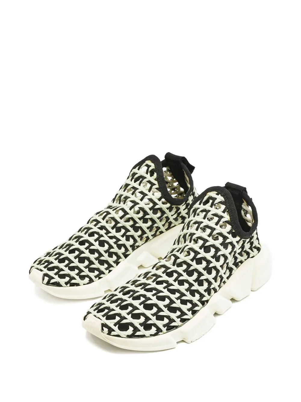 Balenciaga Pre-Owned Speed geweven slip-on sneakers - Zwart