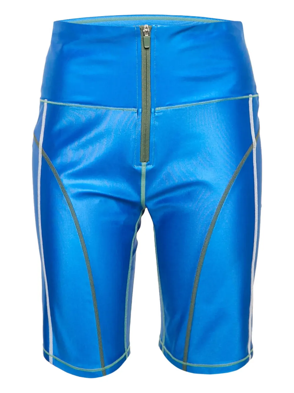 All Access seam-shine biker shorts | Blue | Image 1