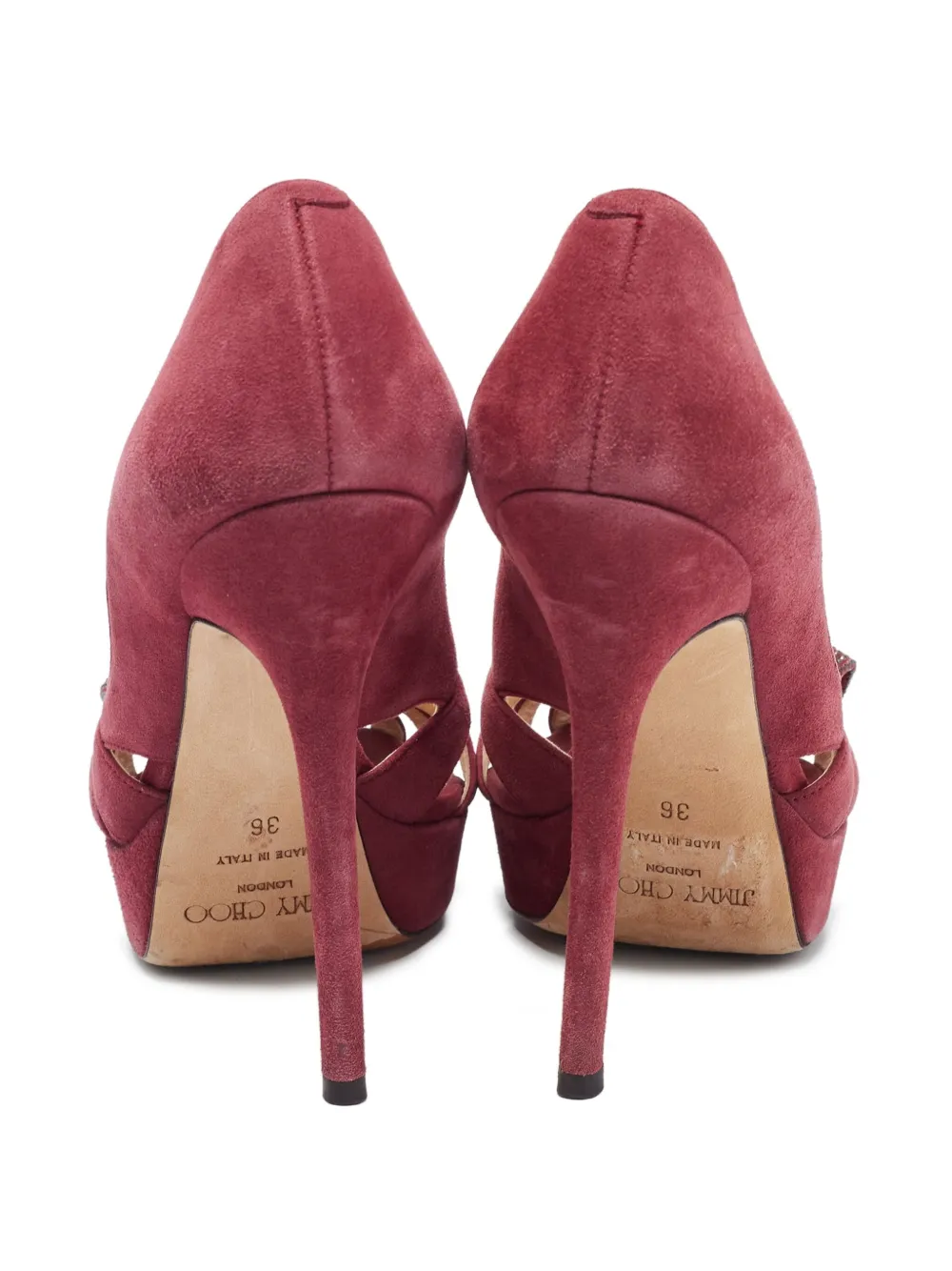 Jimmy Choo Pre-Owned 130 mm Taja pumps - Paars