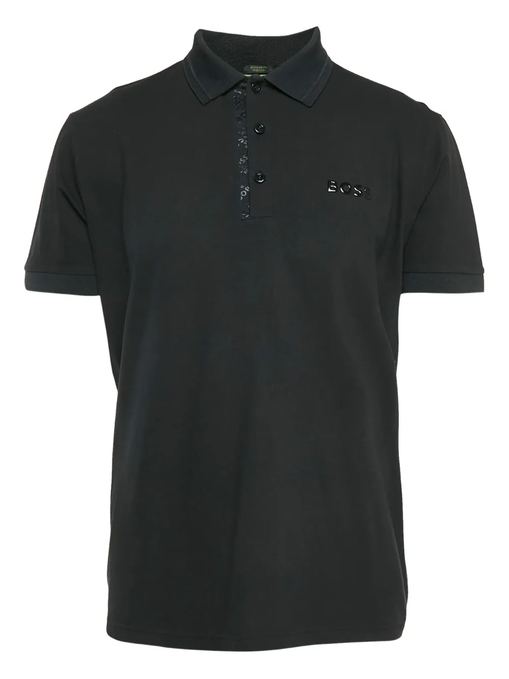 BOSS logo-detail polo shirt | Black | Image 1
