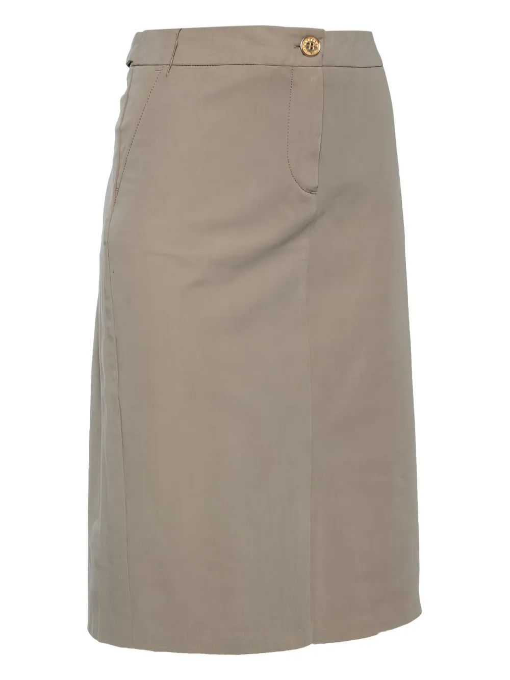 Pre-owned Weekend Max Mara Straight Skirt In Neutral