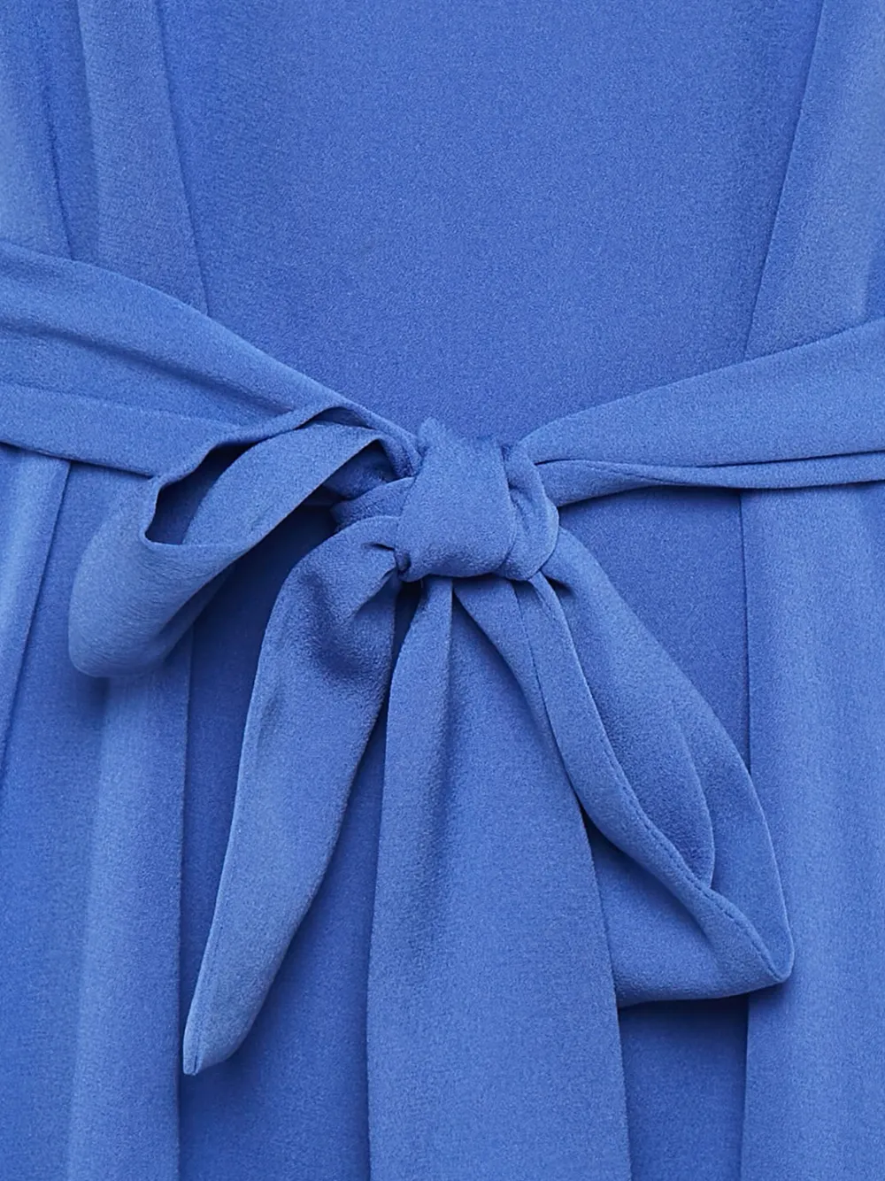 Pre-owned Diane Von Furstenberg Vintage Silk Front-button Dress In Blue