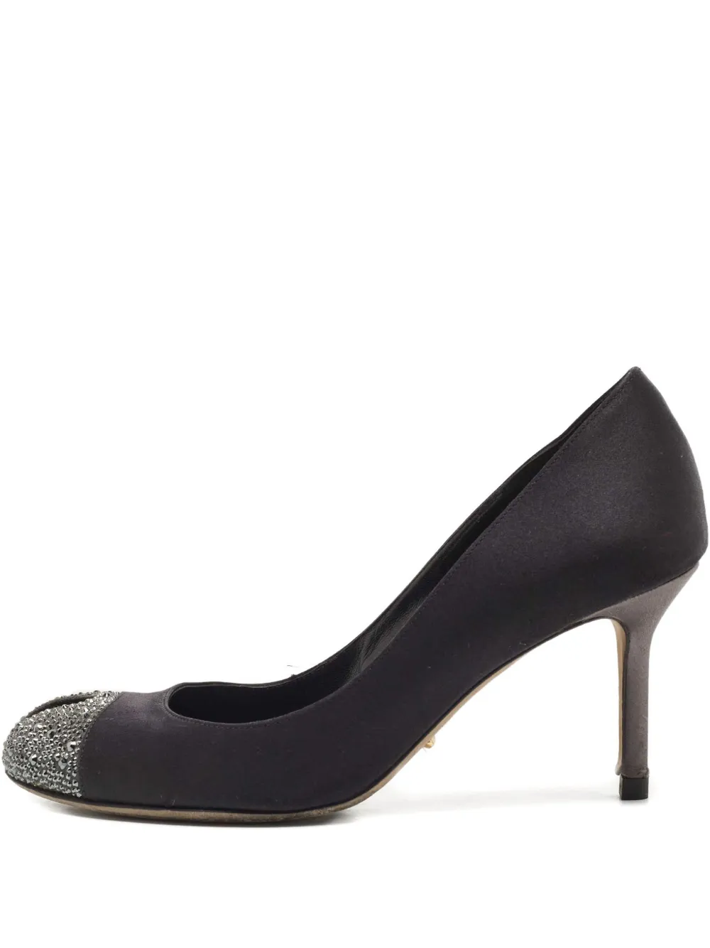 Sergio Rossi Vintage Satin-Pumps 80mm - Schwarz