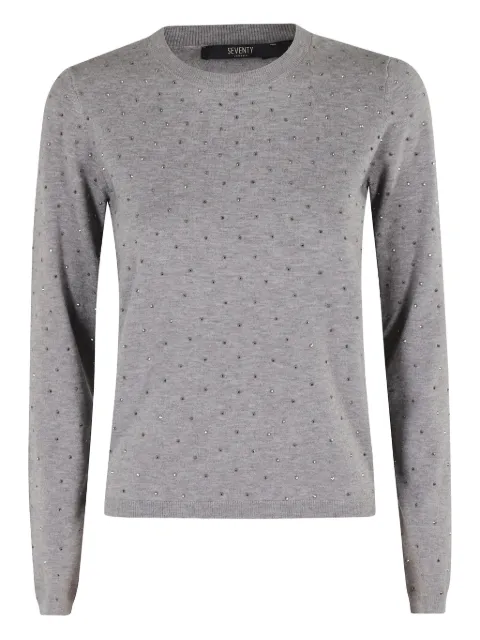 Seventy embellished crew-neck sweater