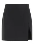 THE ANDAMANE side-split straight skirt - Black