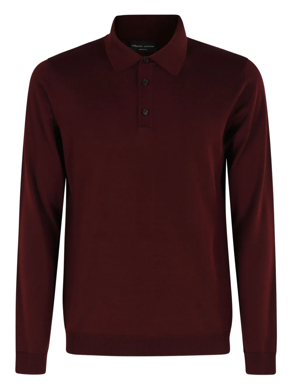 Roberto Collina long-sleeve polo shirt Rood