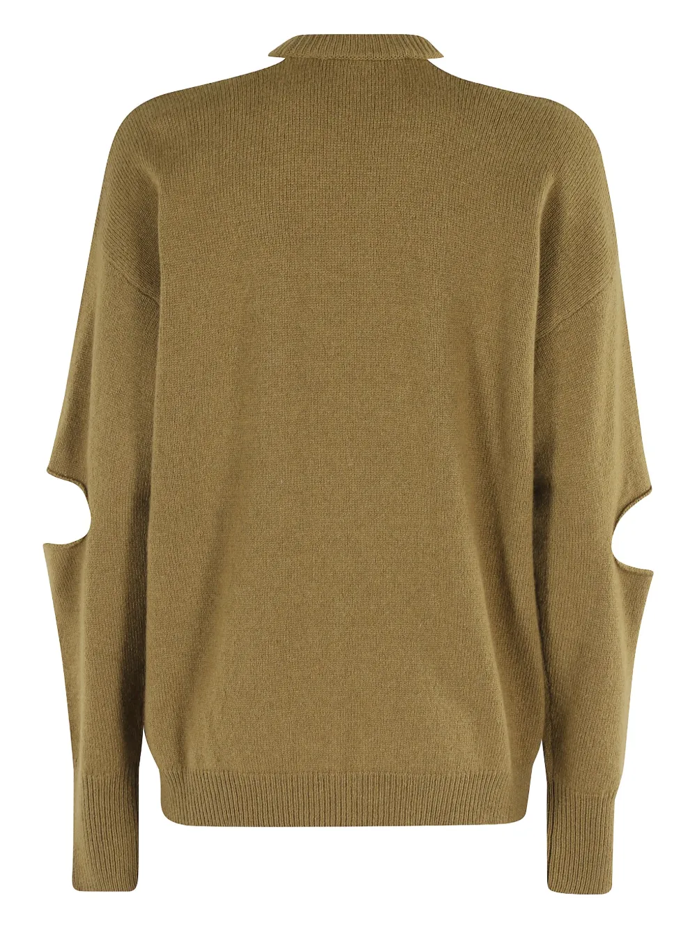 Federica Tosi cut-out long-sleeve sweater Groen