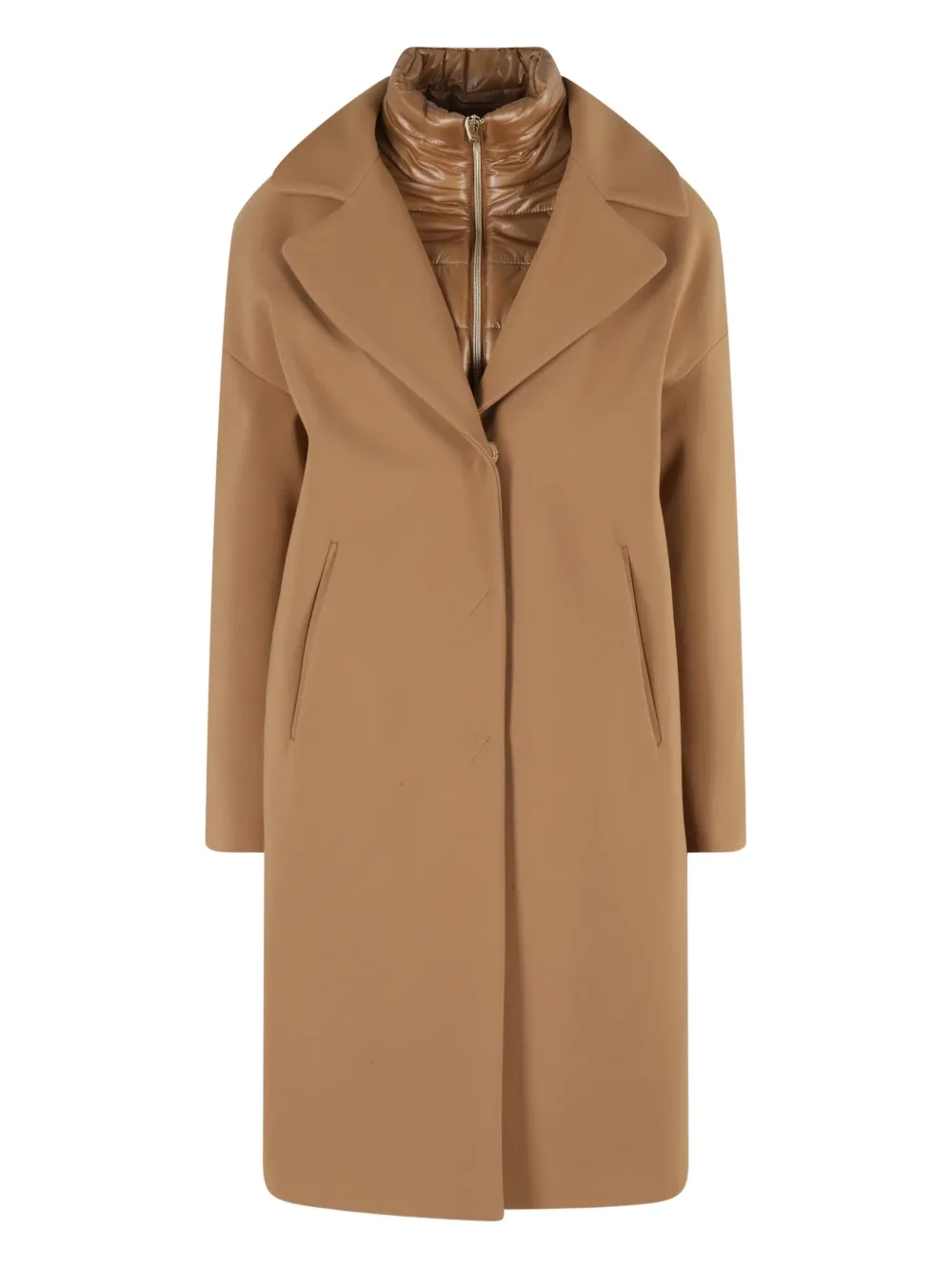 Herno single-breasted coat Bruin