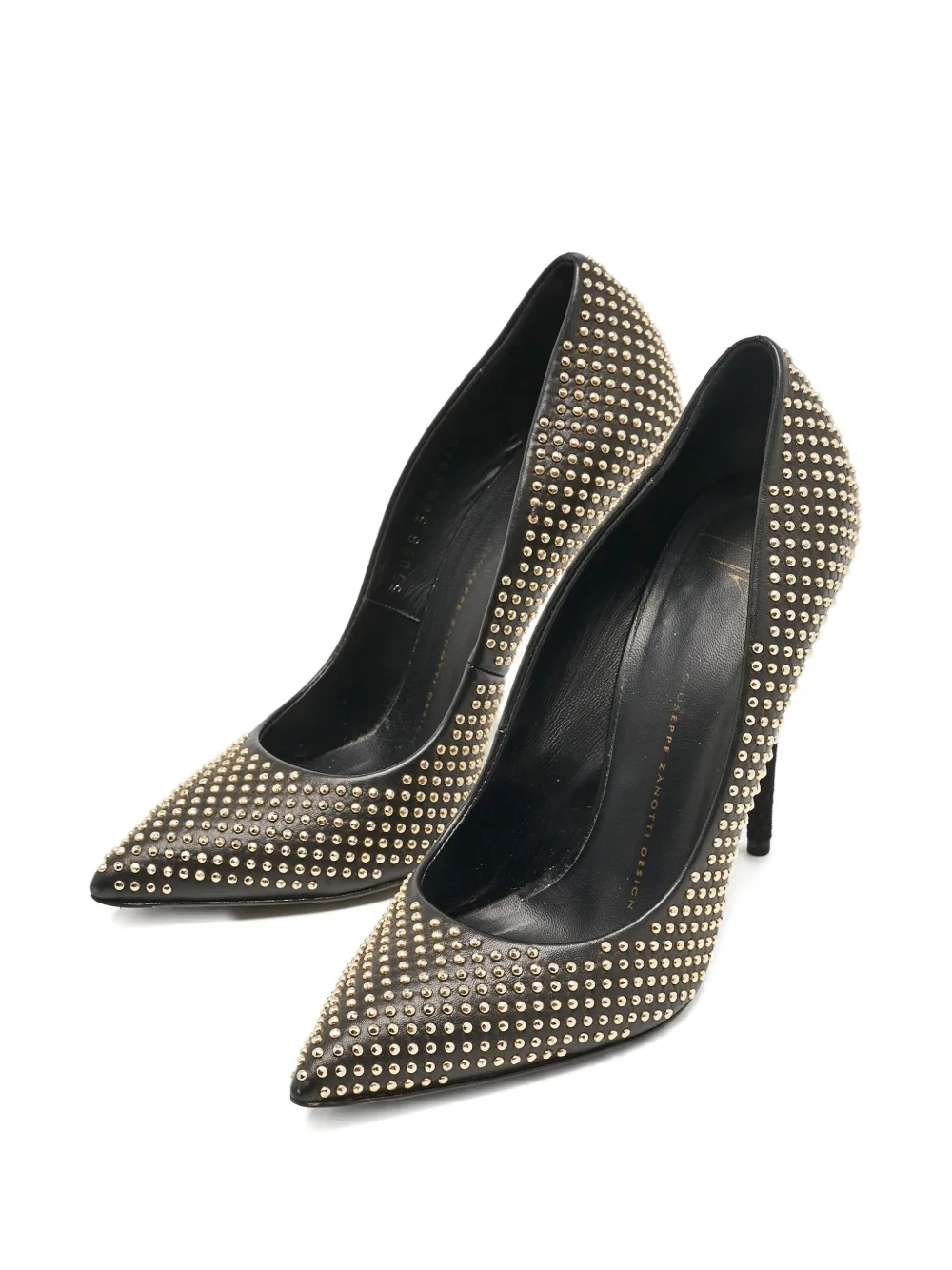 Giuseppe Zanotti Vintage Ester leren pumps met studs - Zwart