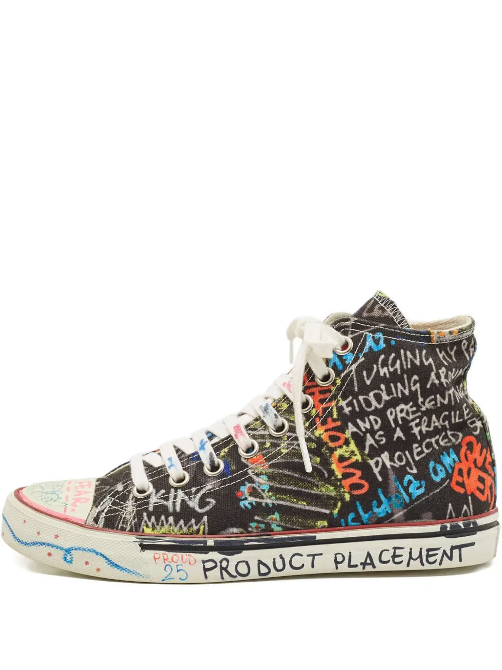 VETEMENTS Sneakers con stampa Graffiti - Nero