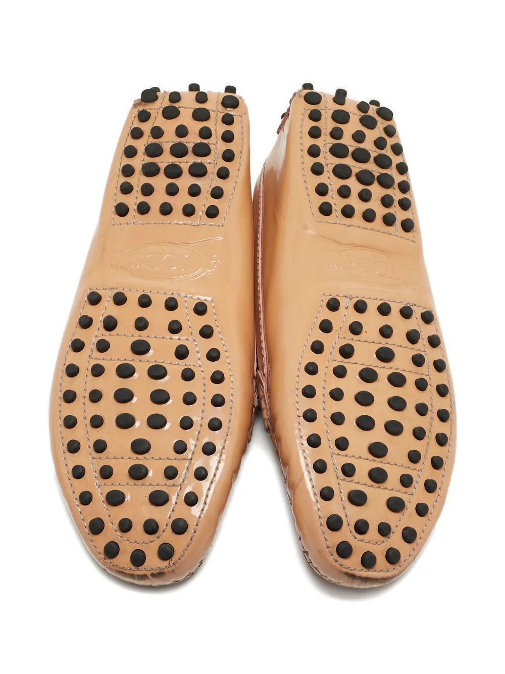 TOD'S VINTAGE Pre-owned Leather Loafers In Neutral