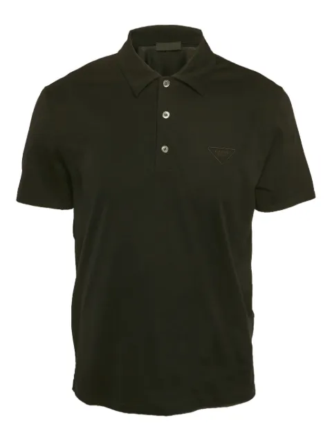 Prada Pre-Owned logo-embroidered polo shirt