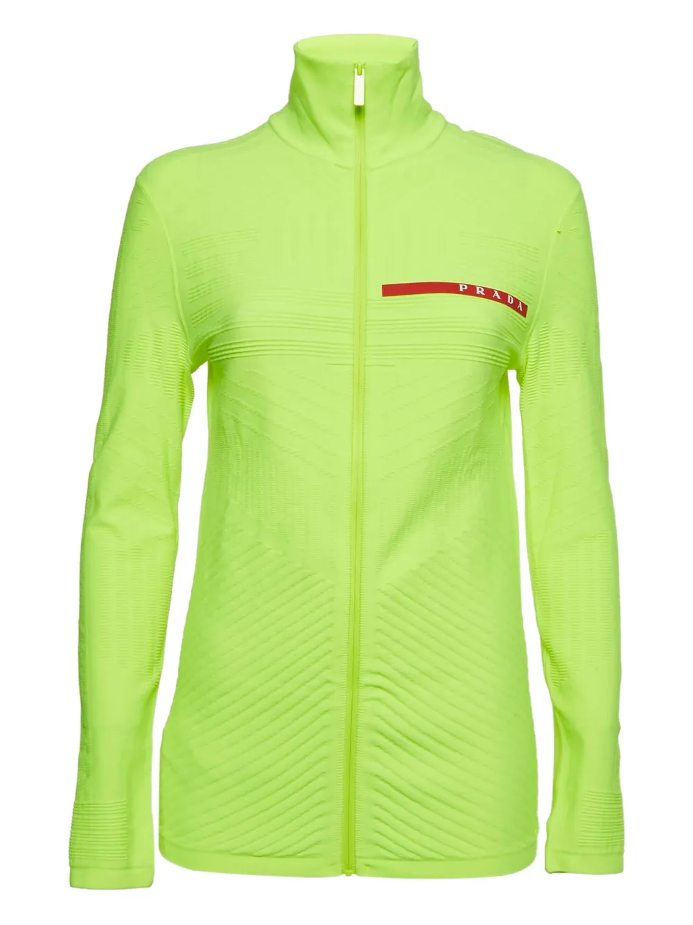 Prada Pre-Owned 2024 Textured Zip jacket | Green | Image 1