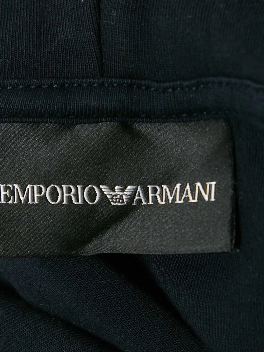 Pre-owned Emporio Armani Short-sleeve Hoodie In Blue