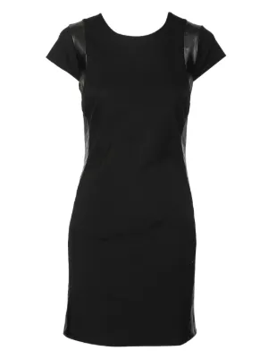 Theory short-sleeve Wool T-shirt Dress | Black | FARFETCH