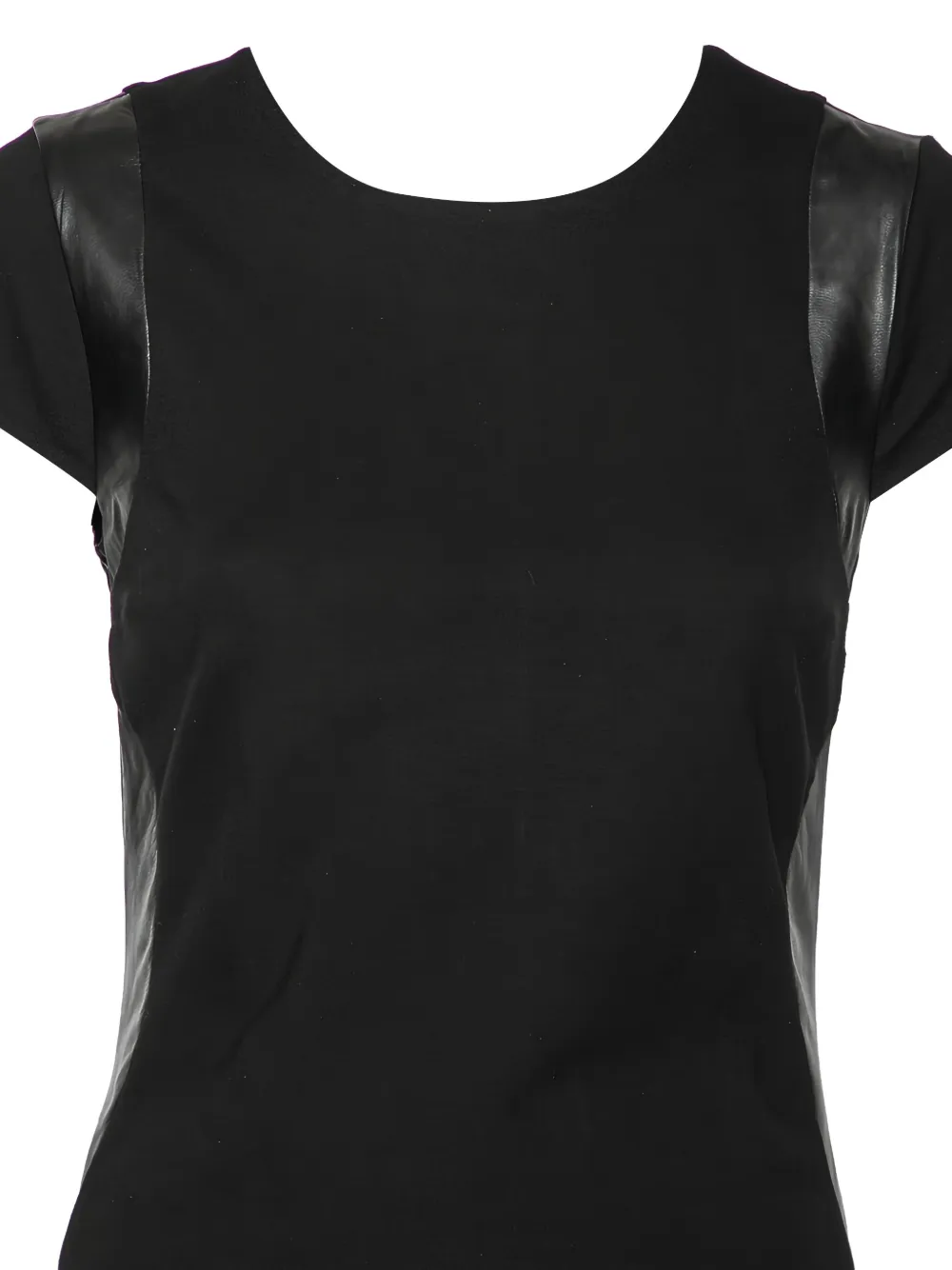 Pre-owned Diane Von Furstenberg Vintage 2024 Knit Panelled Dress In Black
