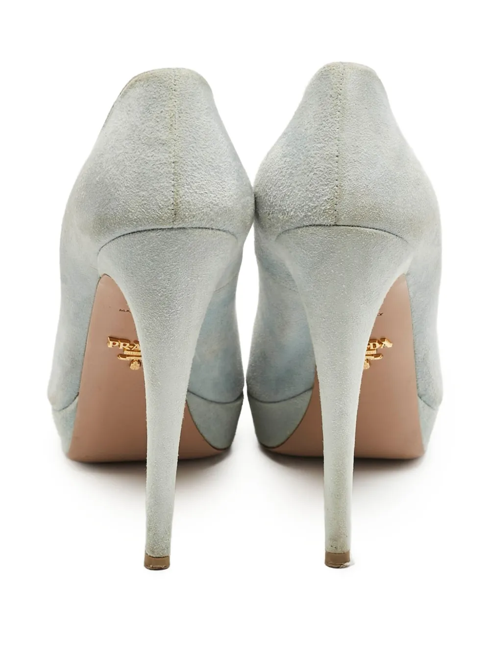 Prada Pre-Owned Pumps met open neus - Blauw