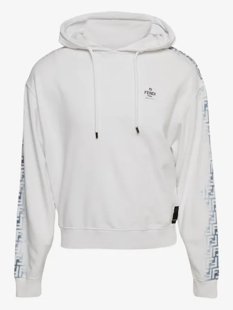 Fendi Pre-Owned cotton FF-logo hoodie