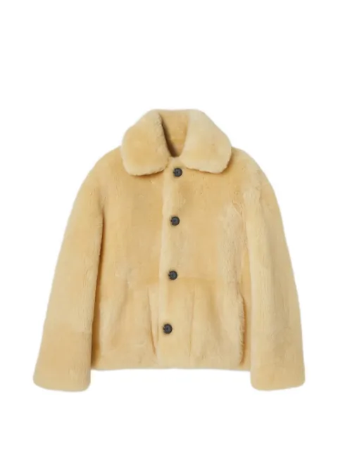 Gucci buttoned shearling jacket