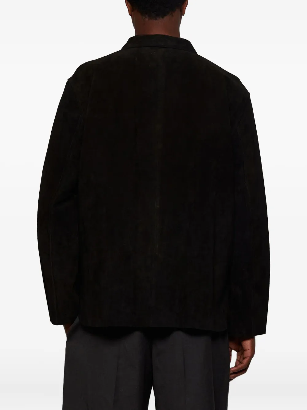 Bode Chest-pocket Shirt Jacket In Black