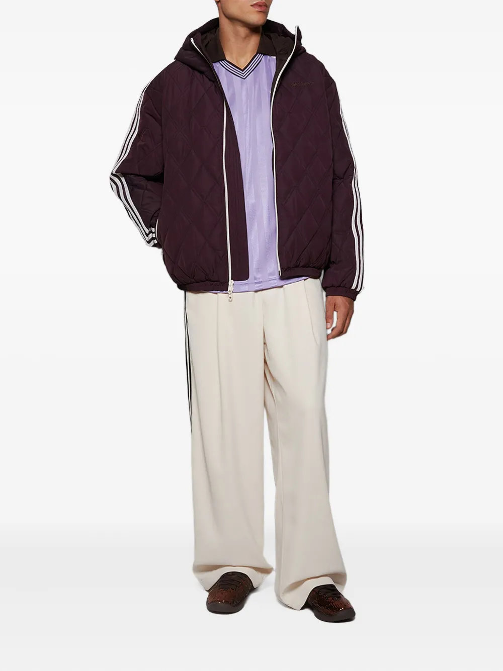 Adidas x Wales Bonner football T-shirt - Paars