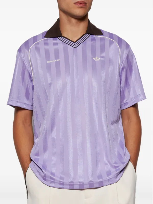 Adidas x Wales Bonner Football T-shirt | Purple | FARFETCH