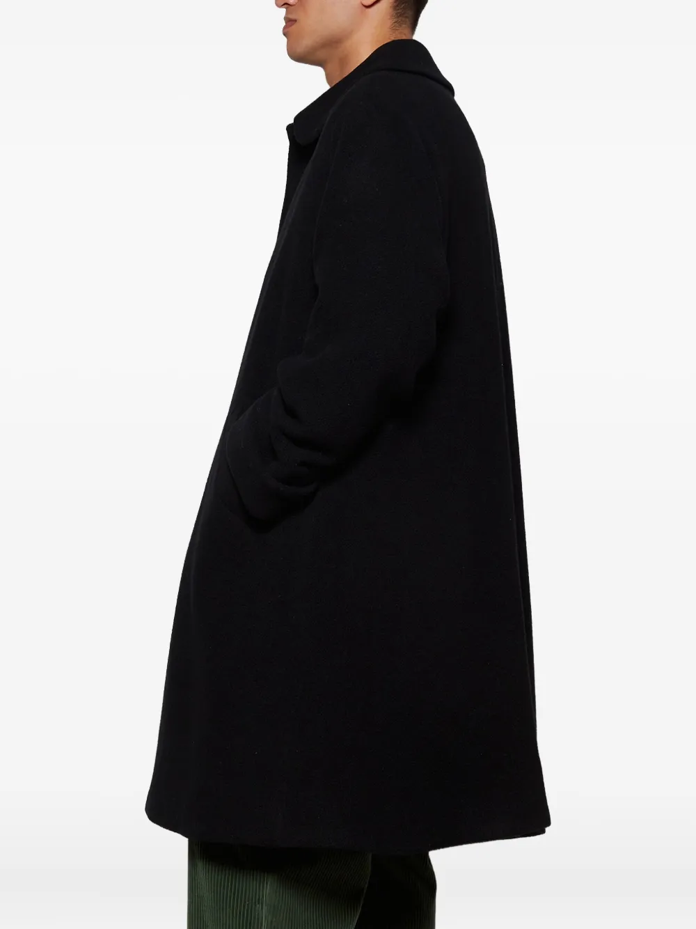 Bode Button-fastening Coat In Black