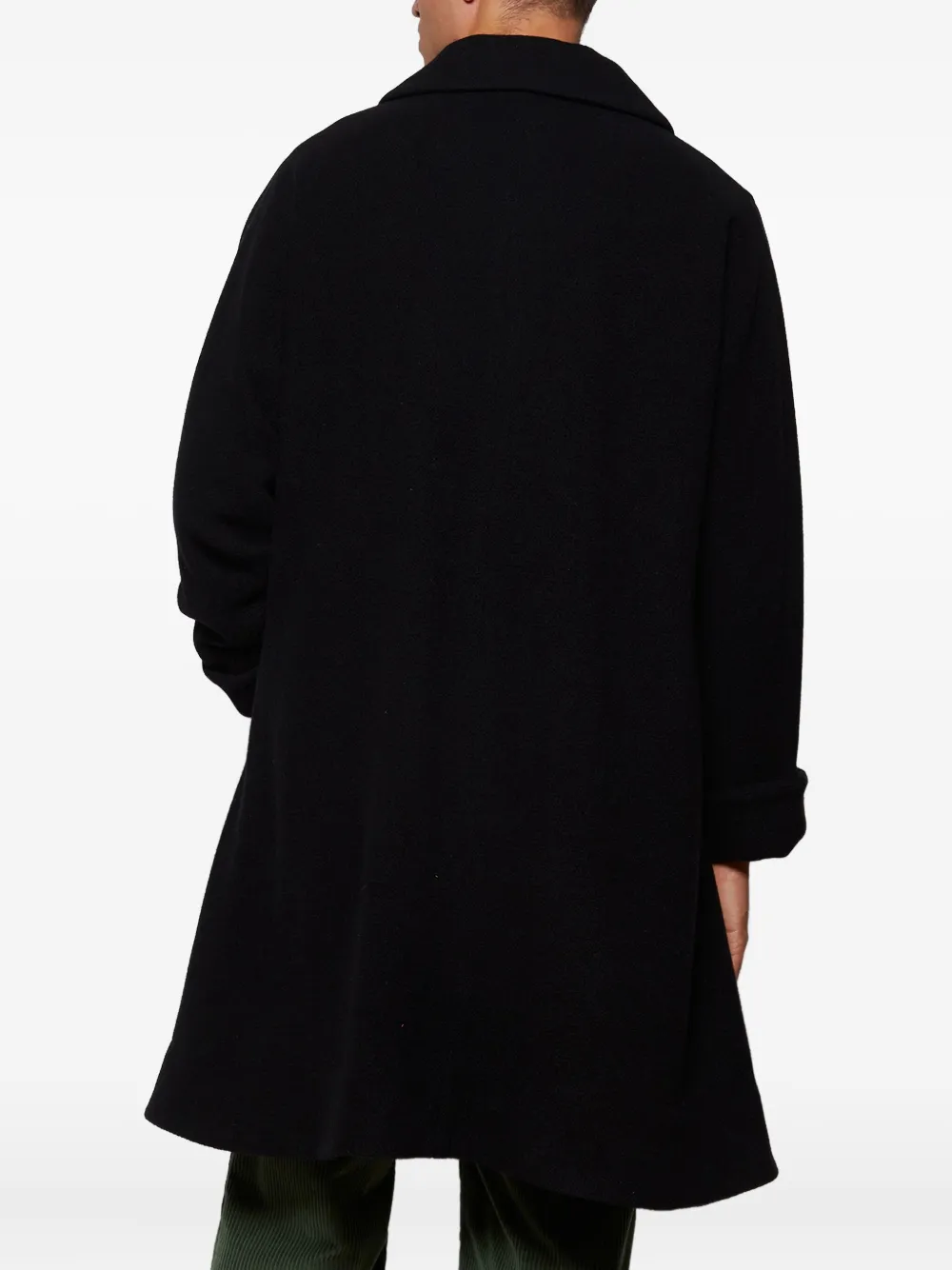 Bode Button-fastening Coat In Black