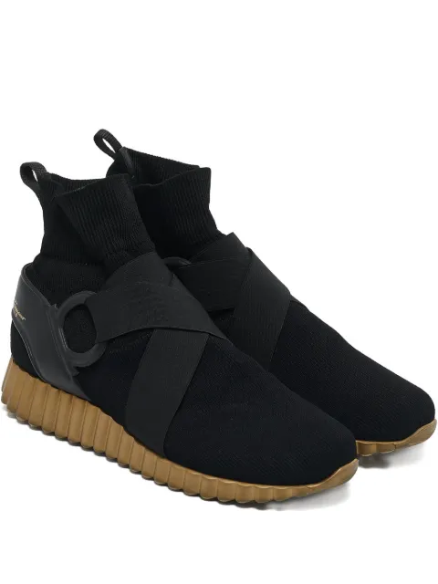 Ferragamo Pre-Owned tenis tejidos