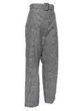 Ellery belted plaid trousers - Grey