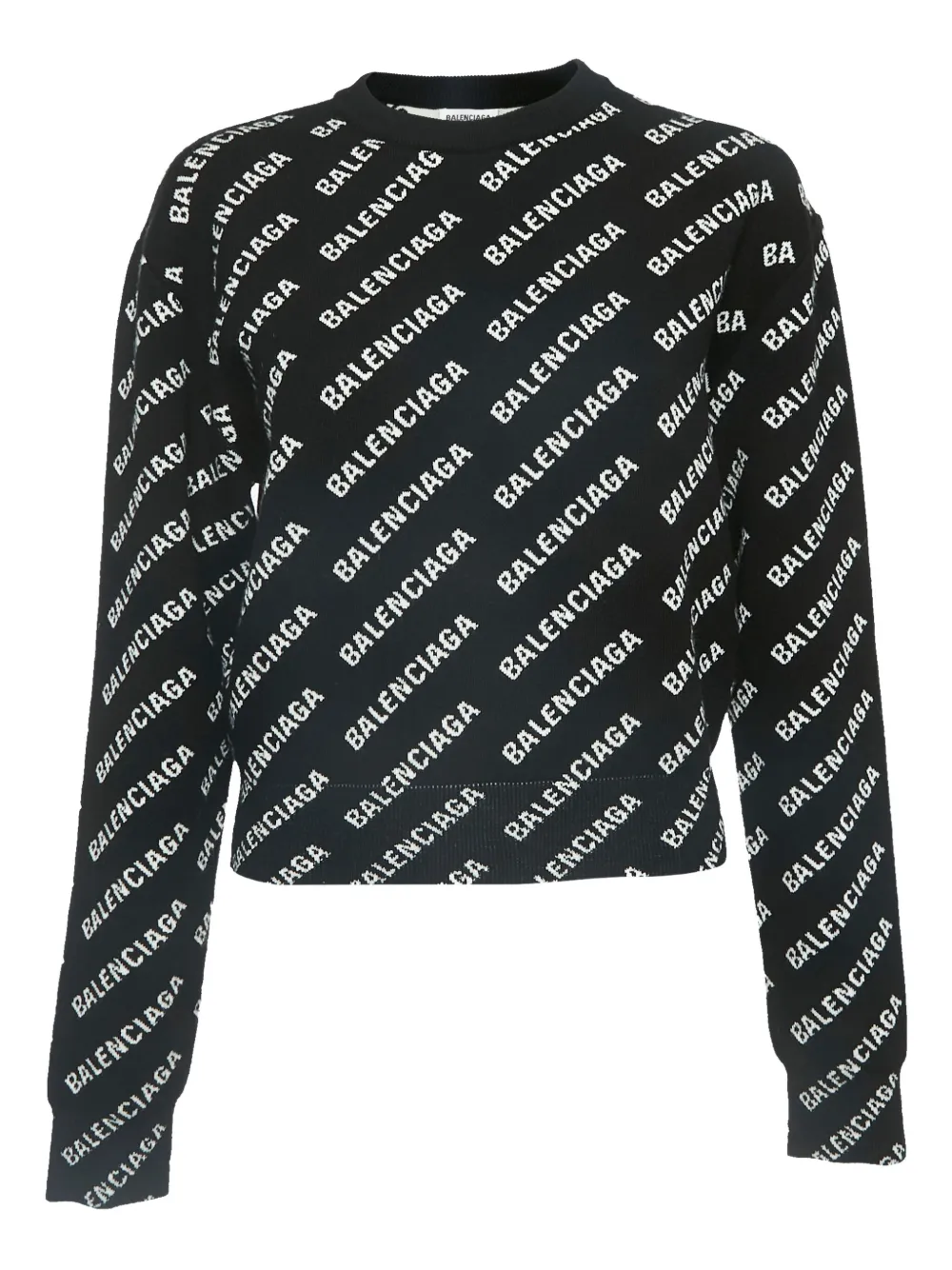 Balenciaga Pre-Owned logo-jacquard sweater | Black | Image 1