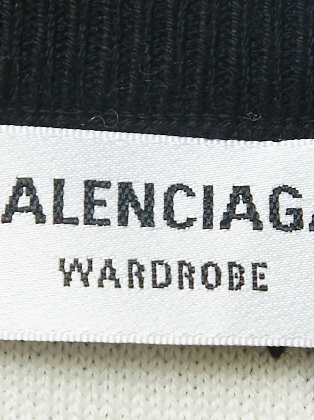 Pre-owned Balenciaga Logo-jacquard Sweater In Black