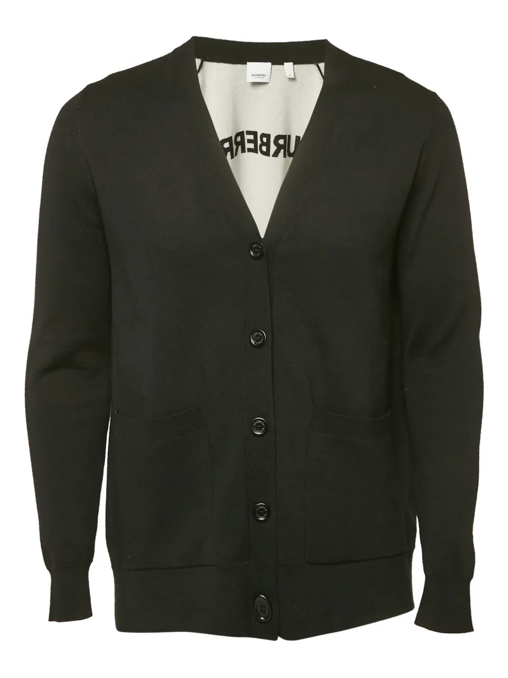 Burberry Pre-Owned buttoned wool-blend cardigan | Black | Image 1