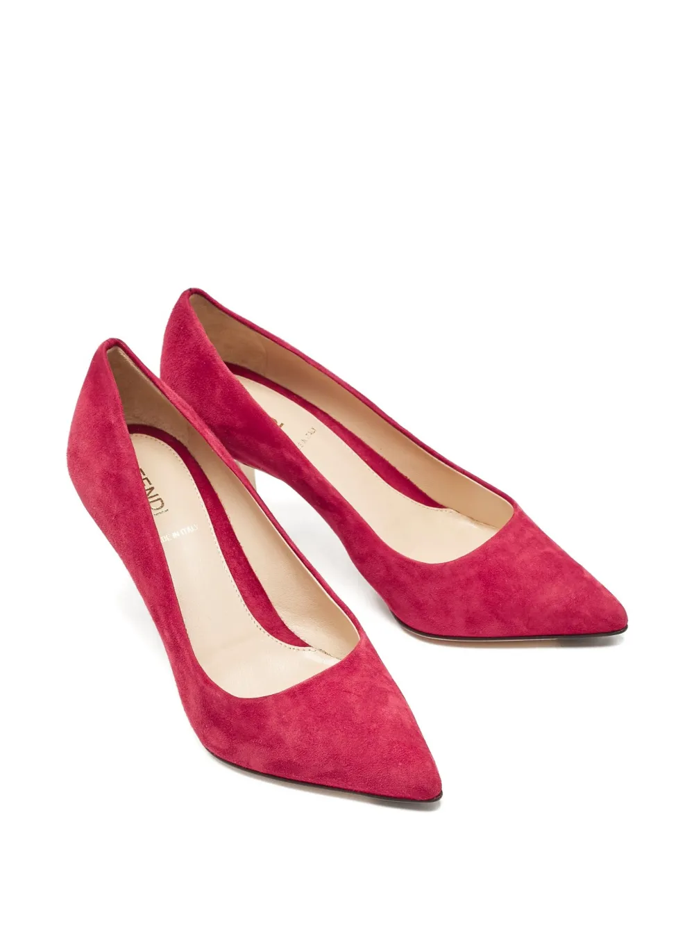Fendi Pre-Owned 85 mm suède pumps met hak - Roze