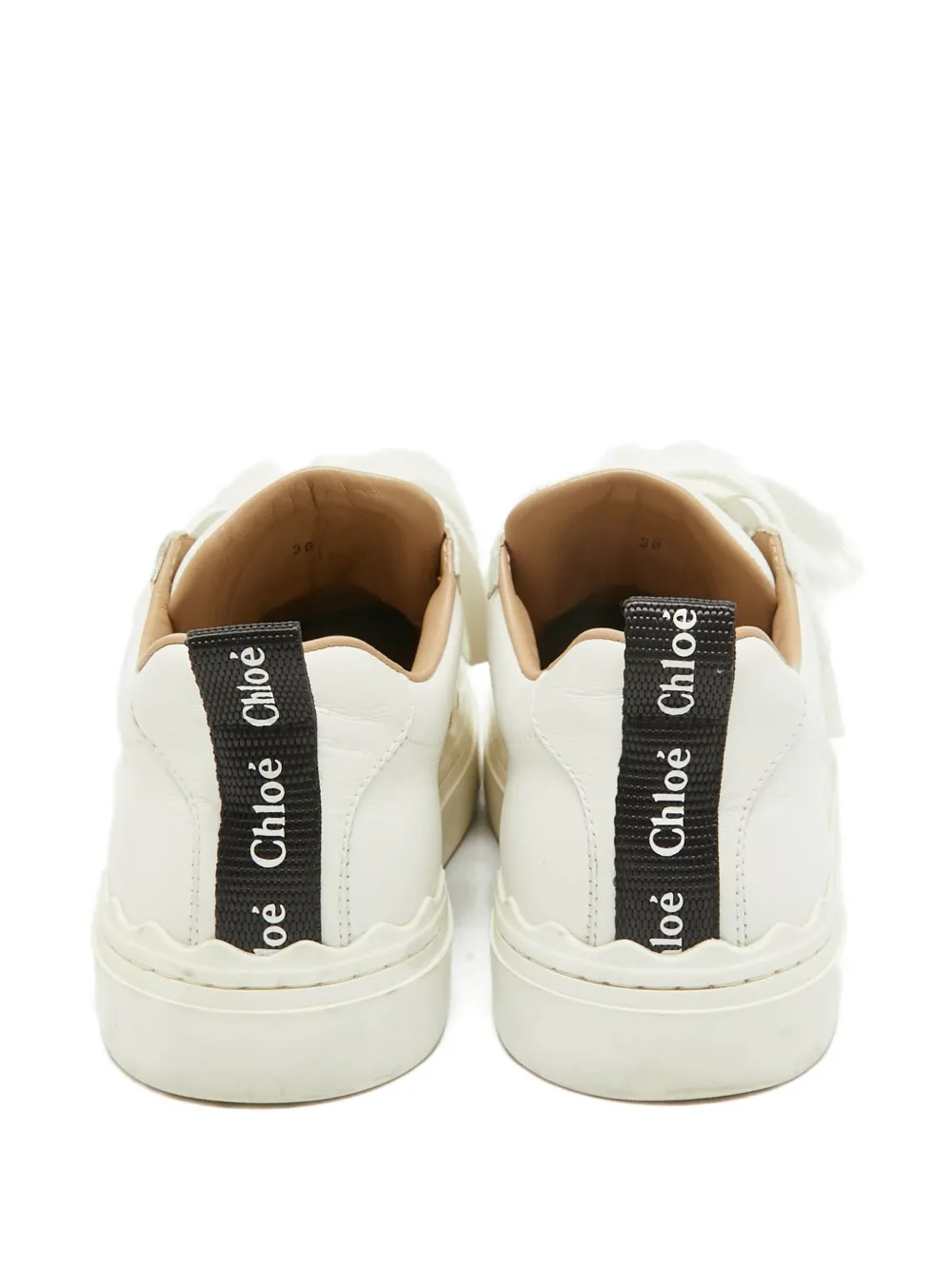 Chloé Pre-Owned scalloped platform sneakers | Image 2