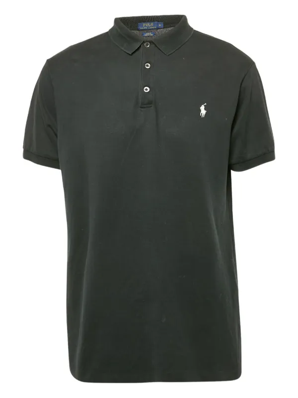 Polo Ralph Lauren Vintage embroidered-logo Polo Shirt Black