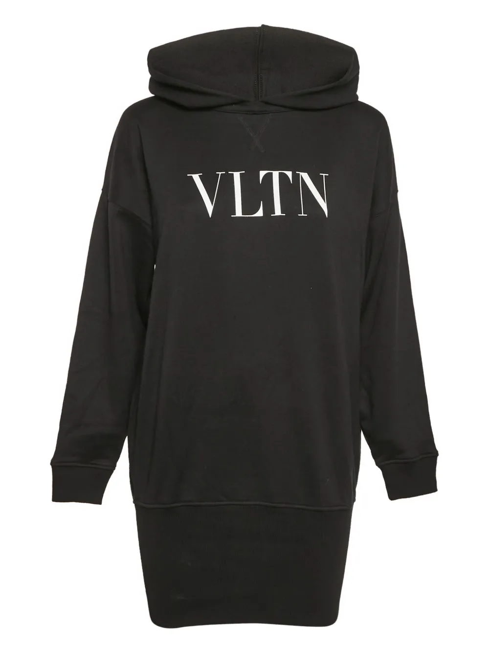 Valentino Pre-Owned ロゴ フーデッドワンピース - ブラック Valentino Pre-Owned ロゴ フーデッドワンピース - ブラック