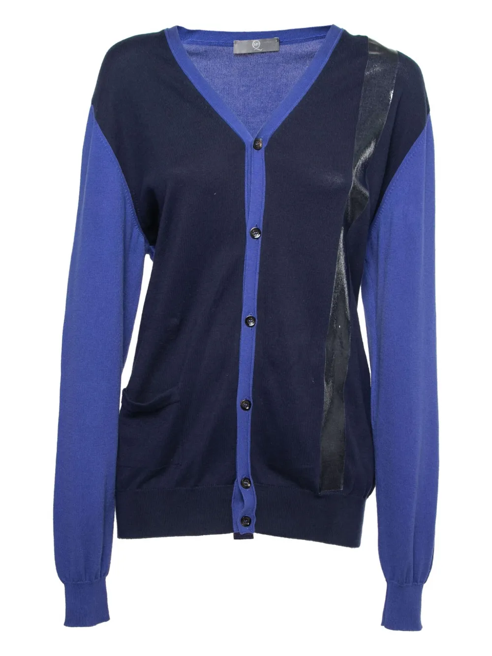 Alexander McQueen Pre-Owned button-front panel cardigan | Blue | Image 1